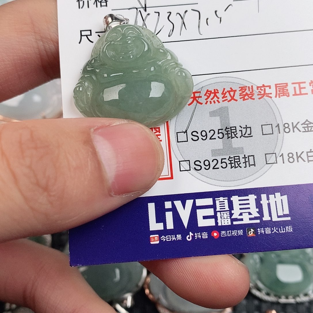 翡翠银S925镶嵌颈饰