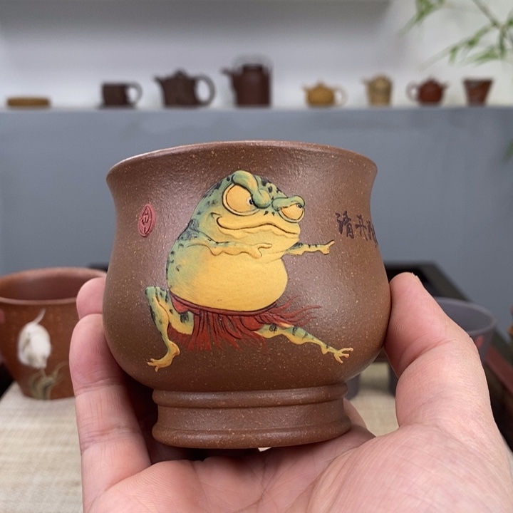 紫砂茶杯宜兴紫砂主人杯