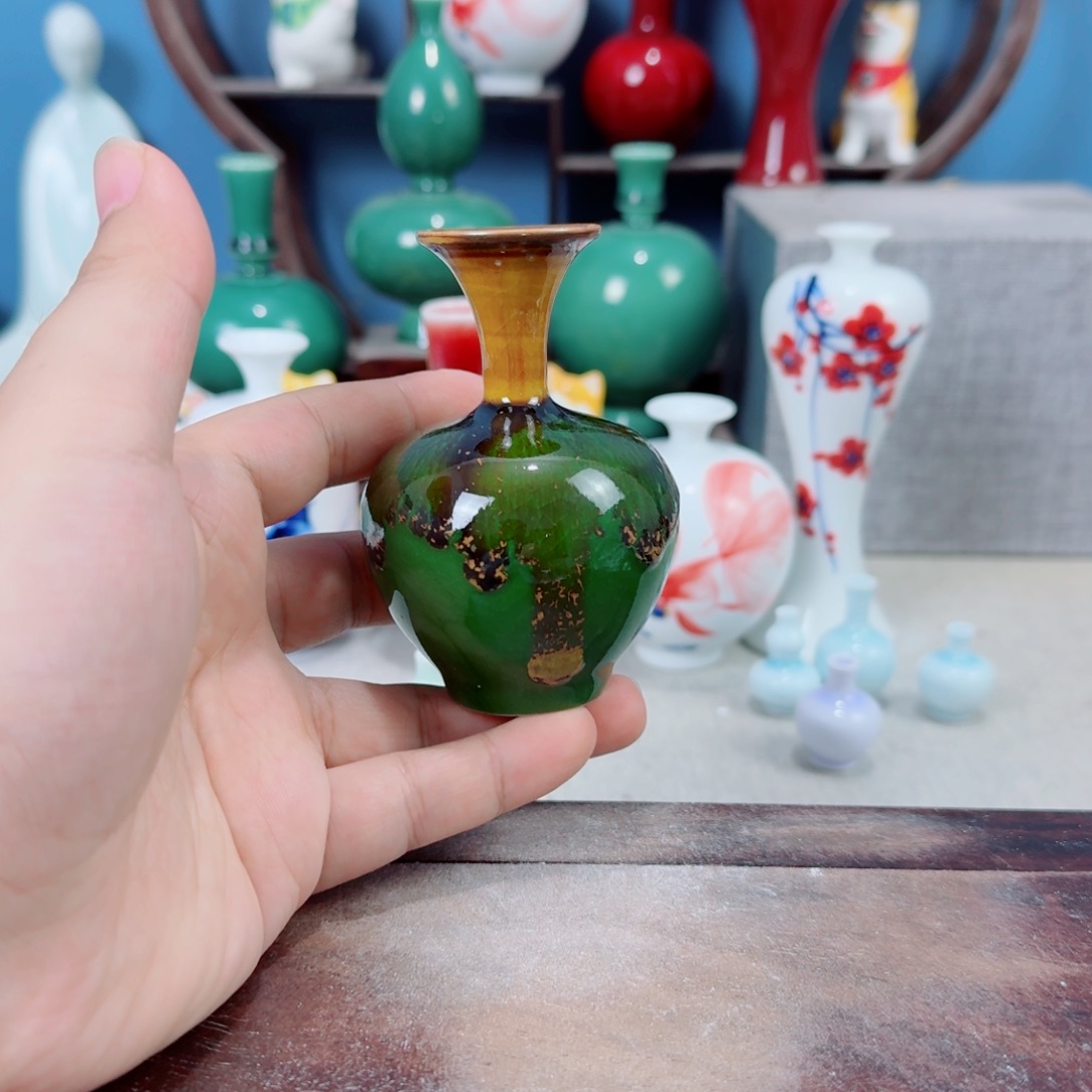 陶瓷手工小花器摆件