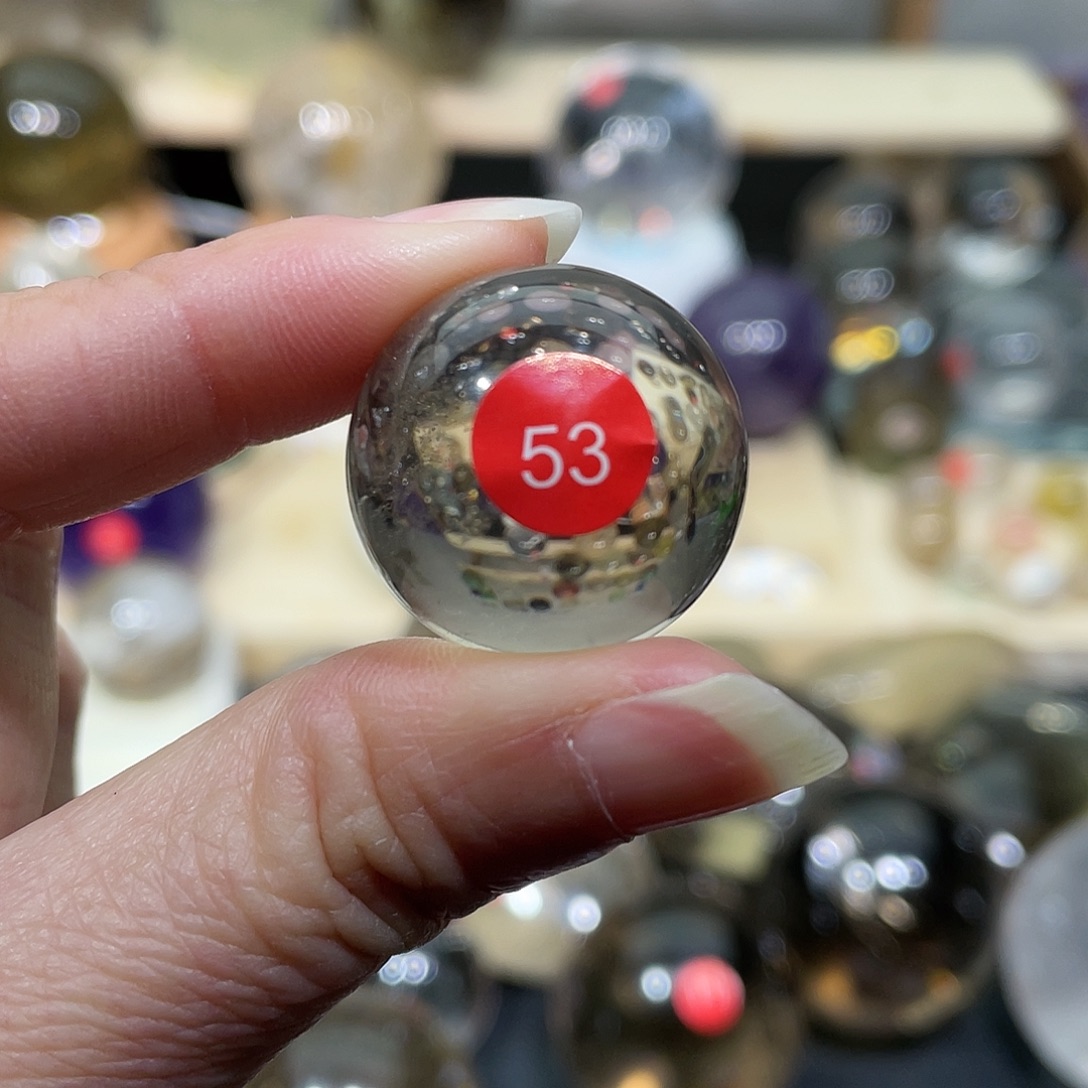 珠宝半成品水晶未镶嵌53蓝针