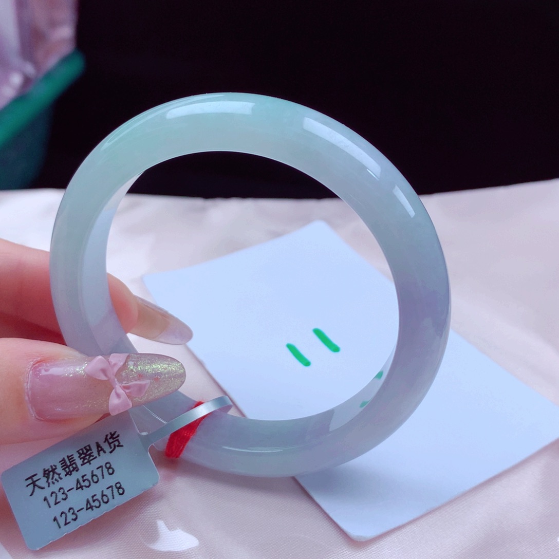 未镶嵌手镯翡翠天然缅甸翡翠A货手镯 11号