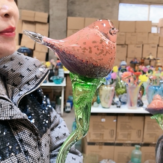 琉璃威*花瓶高45厘米宽9厘米