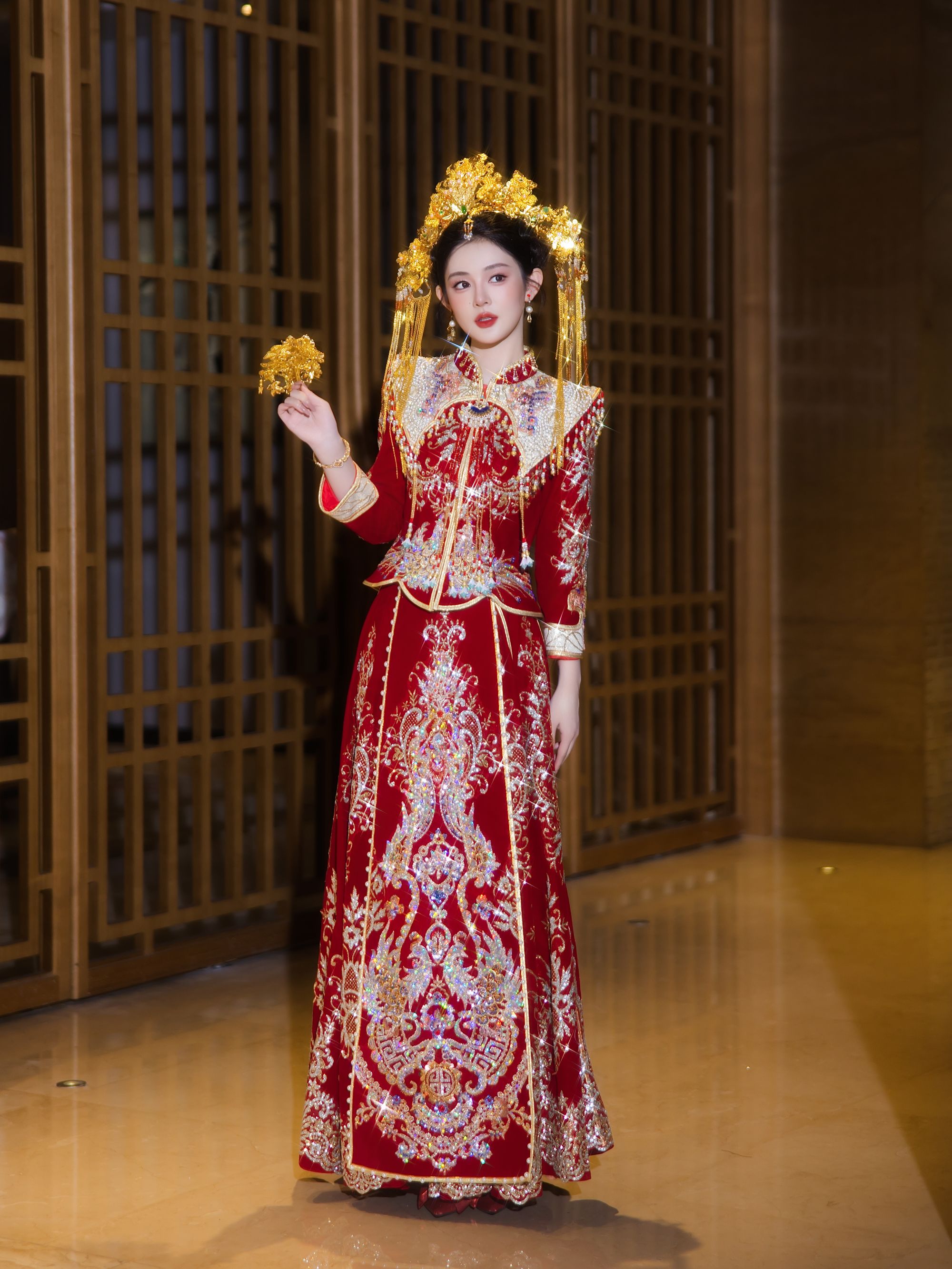 重工秀禾服2025新款新娘结婚礼服中式嫁衣显瘦敬酒服出阁高端婚服