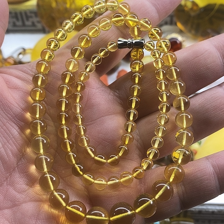 琥珀（根珀）裸石未镶嵌塌链