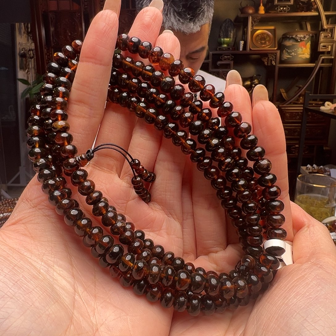 琥珀未镶嵌裸石抚顺琥珀20534-6七多样性发其一