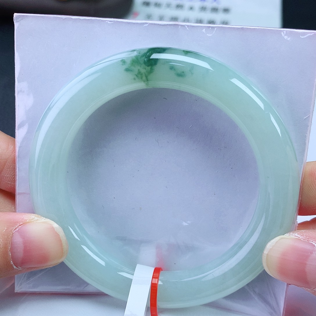 翡翠手镯未镶嵌53胖