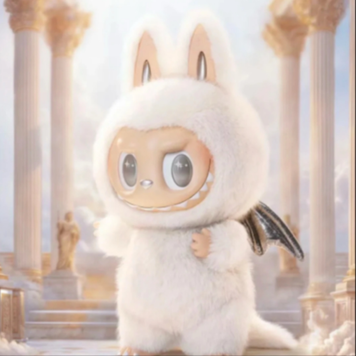 【全新未拆】大天使   搪胶脸玩偶 