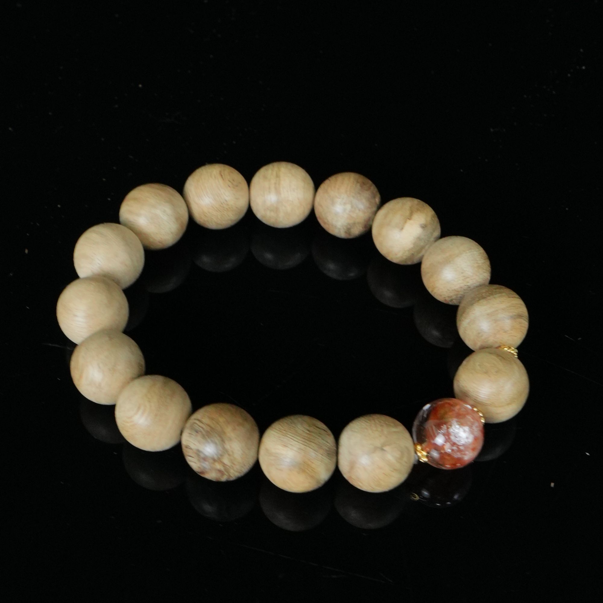 A6670 文莱沉香高山老料手串 1.3cm 11.58g