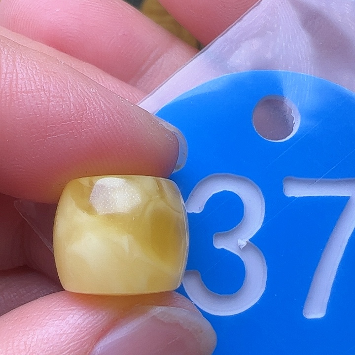 蜜蜡裸石未镶嵌微瑕12.6m m