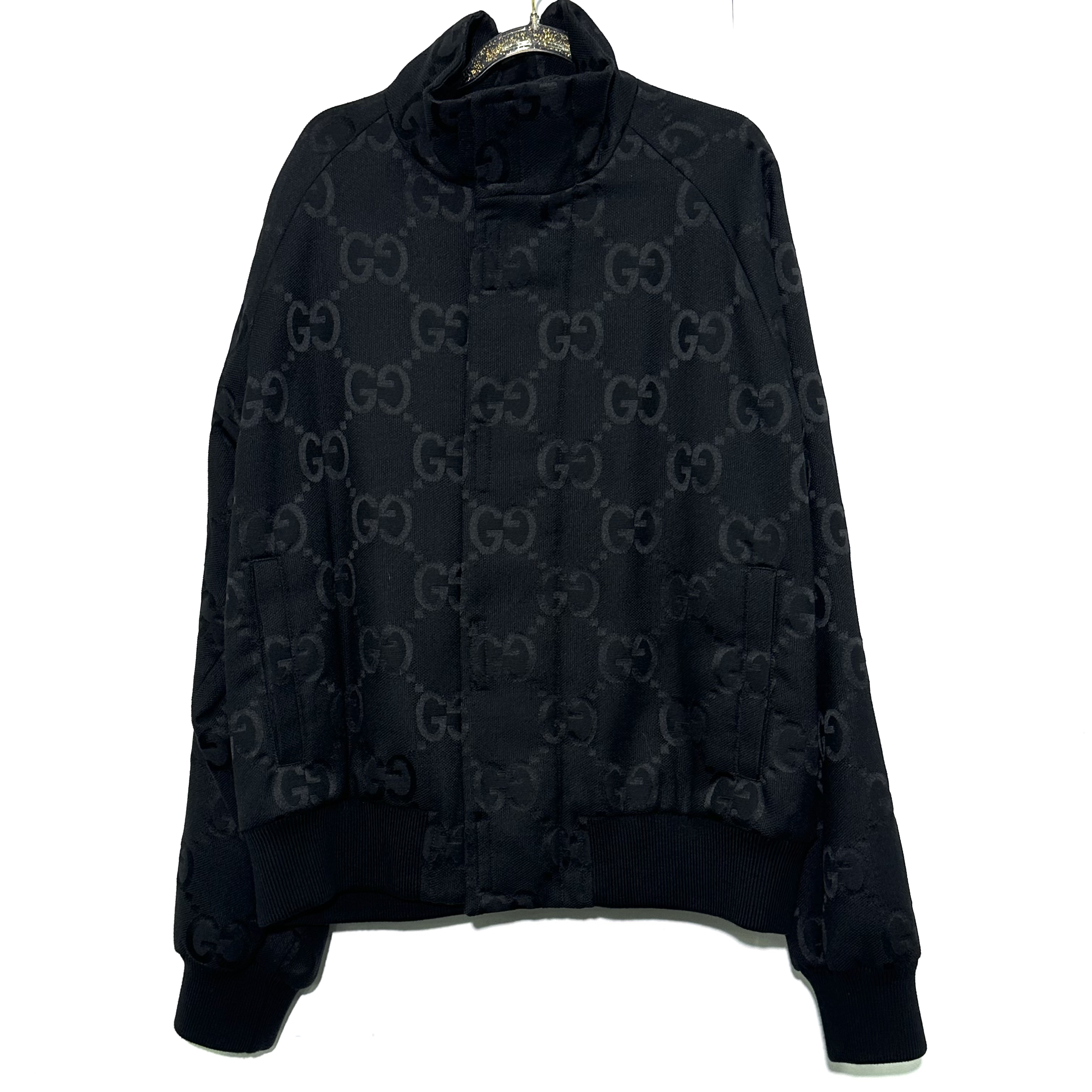 未使用 GUCCI/古驰 52码 黑色满印logo外套 0954