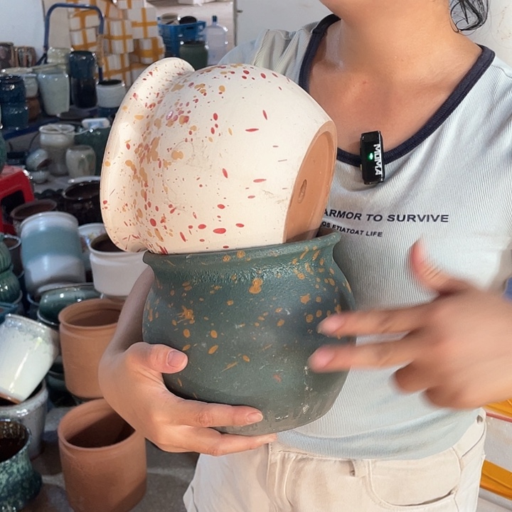 正品红陶18/16两个