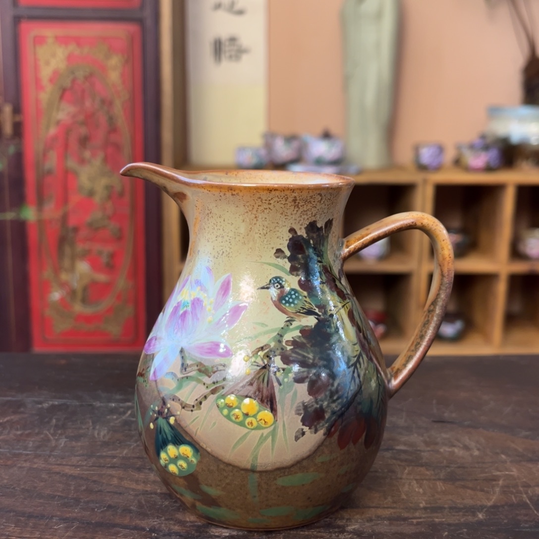柴烧手工手绘陶瓷