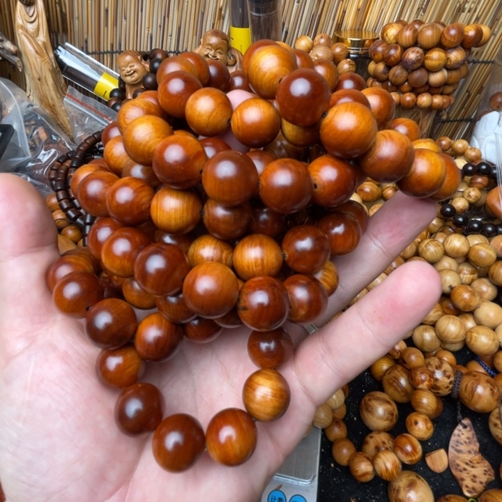 柏木（崖柏）手串/手链五灵脂1.5瑕疵