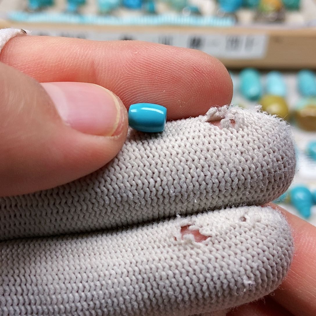 未镶嵌绿松石珠宝半成品