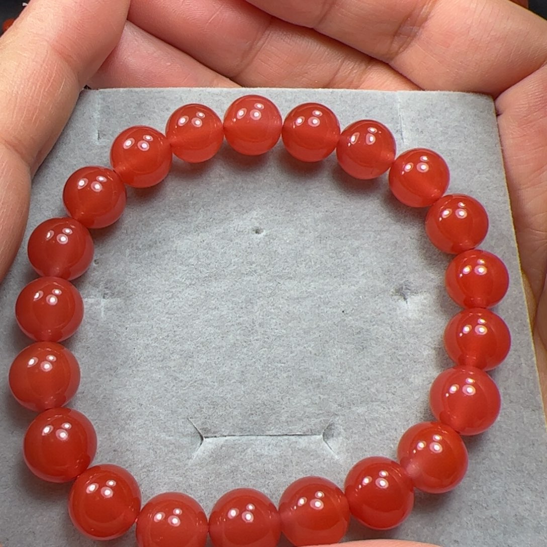 南红玛瑙手串未镶嵌