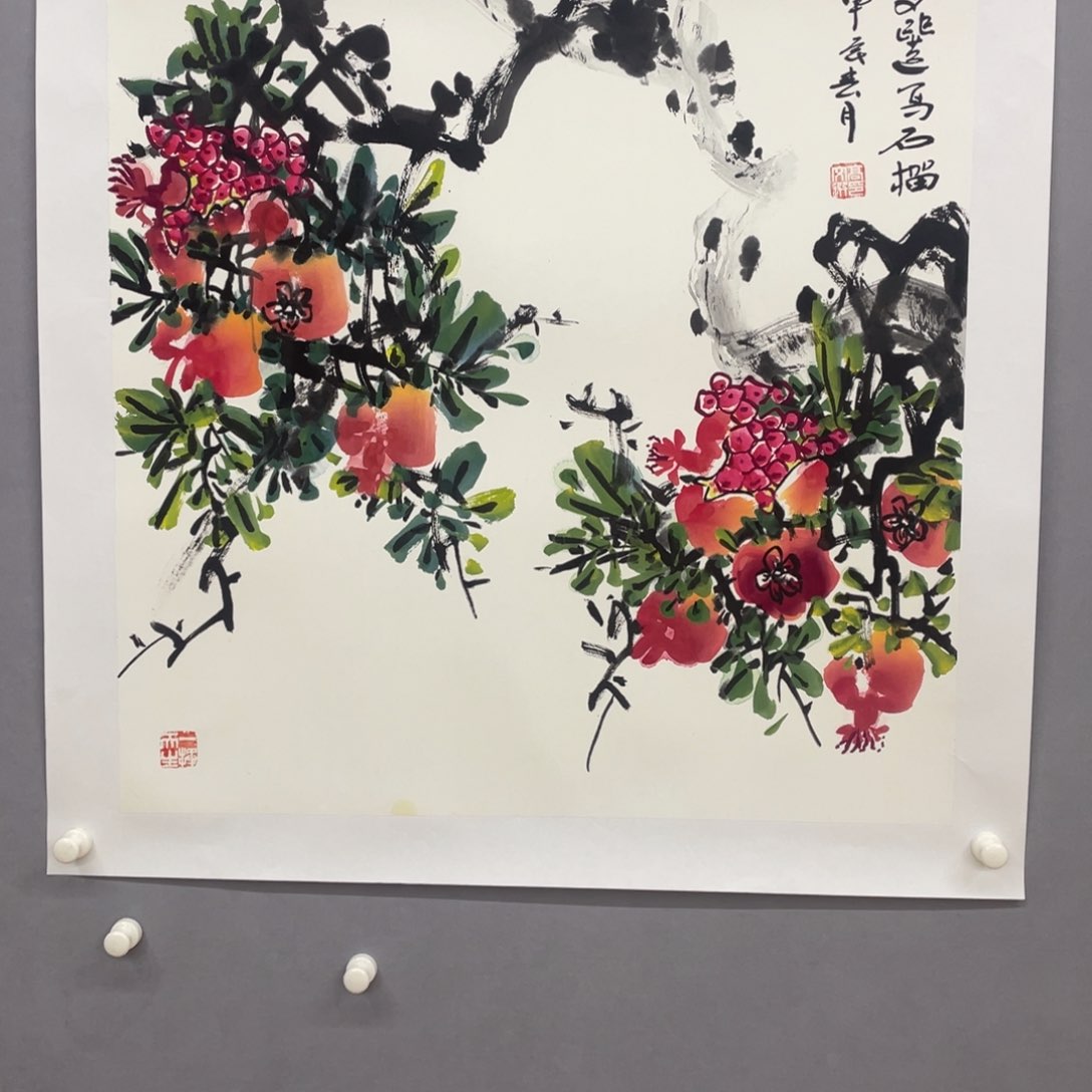 国画艺术家真人手绘