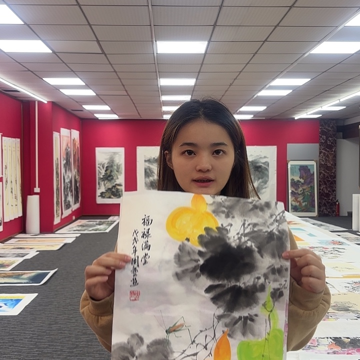 国画花鸟图画作品