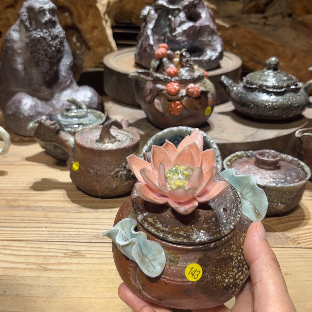 柴烧茶具手工茶杯