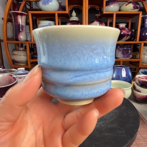牛家钧窑牛自恒老师钧瓷杯