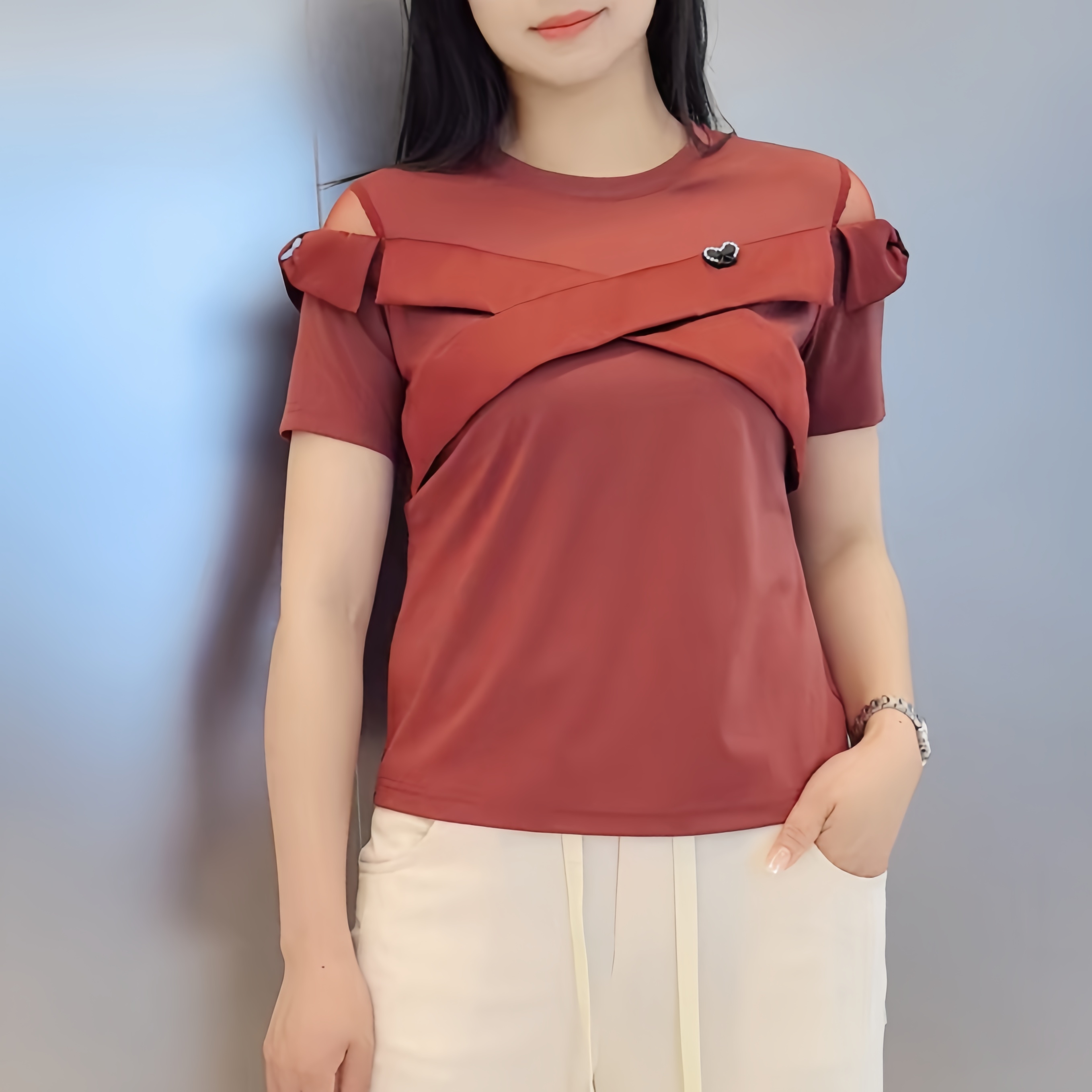 祥好服饰 夏季短袖时尚年轻T恤衫 85005