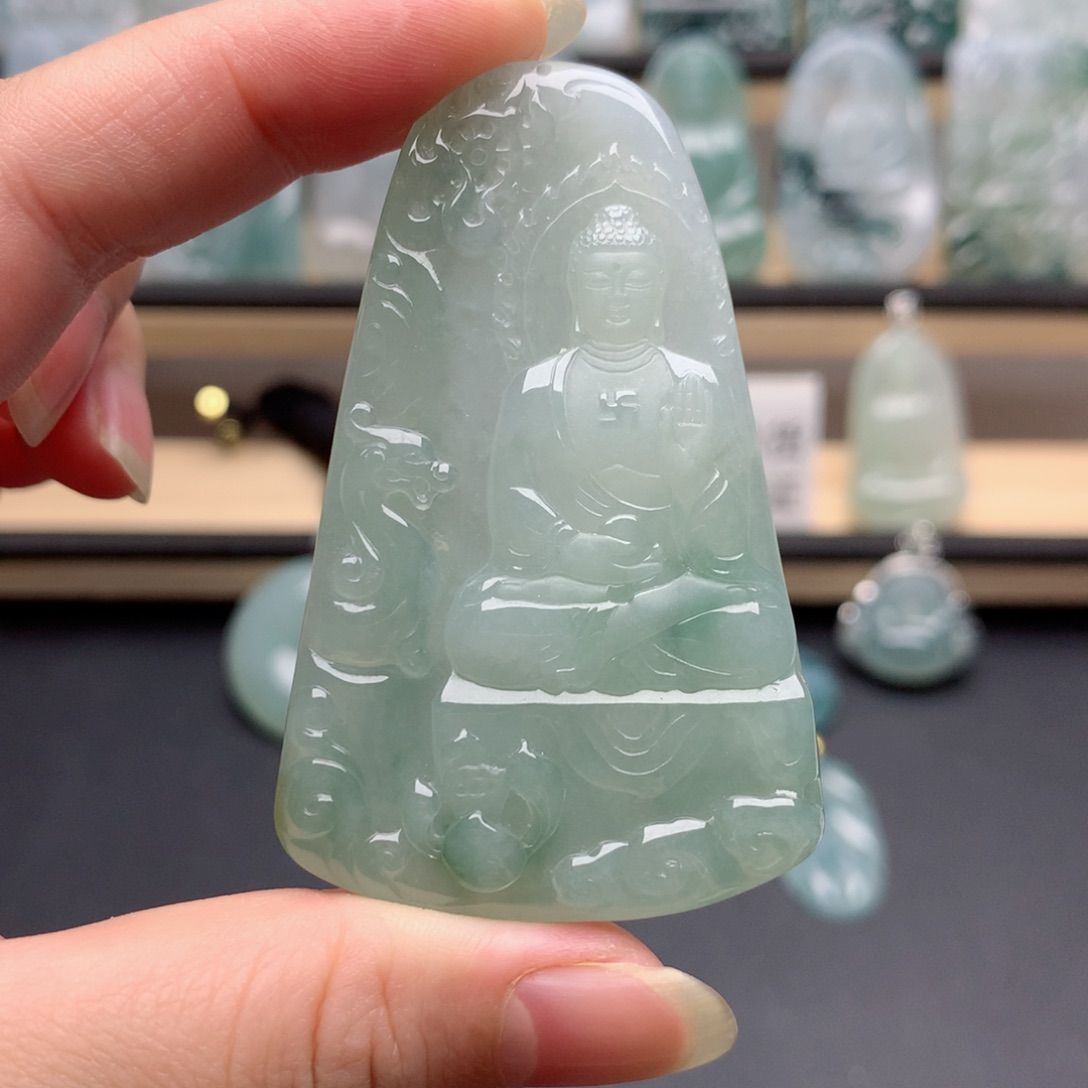 颈饰未镶嵌翡翠阿弥陀佛