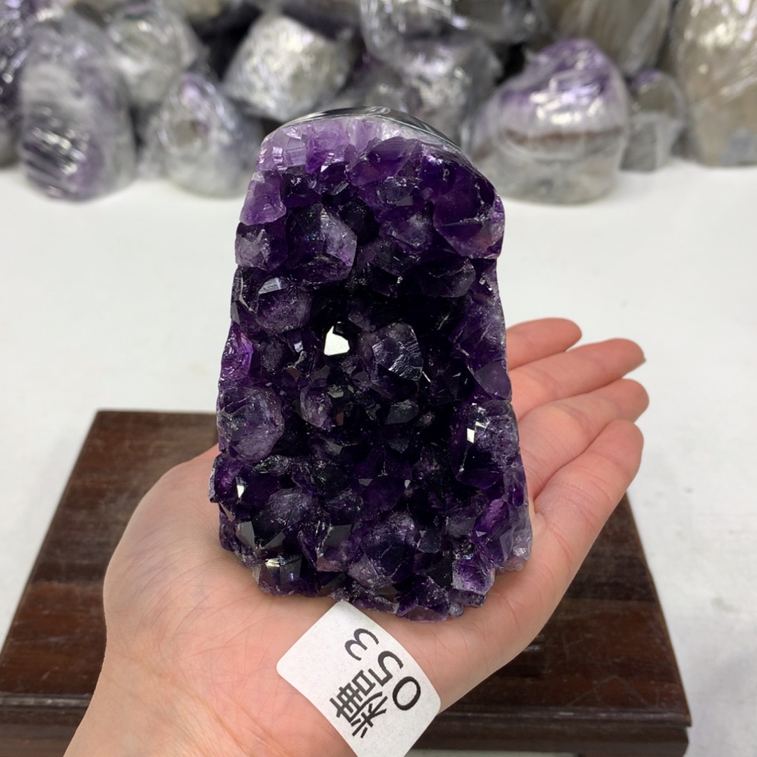 紫晶摆件未镶嵌水晶