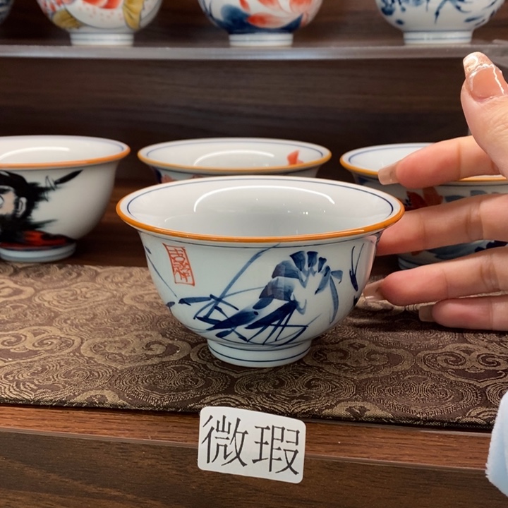 釉下老陶泥手工绘制