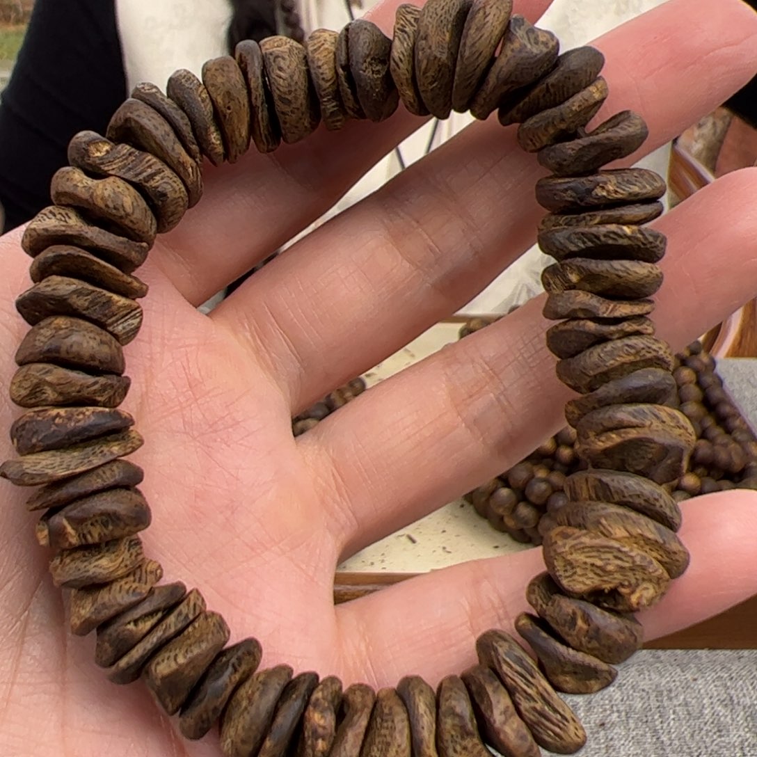 沉香手串奇楠沉香手串壳子料单圈多样性发货一条
