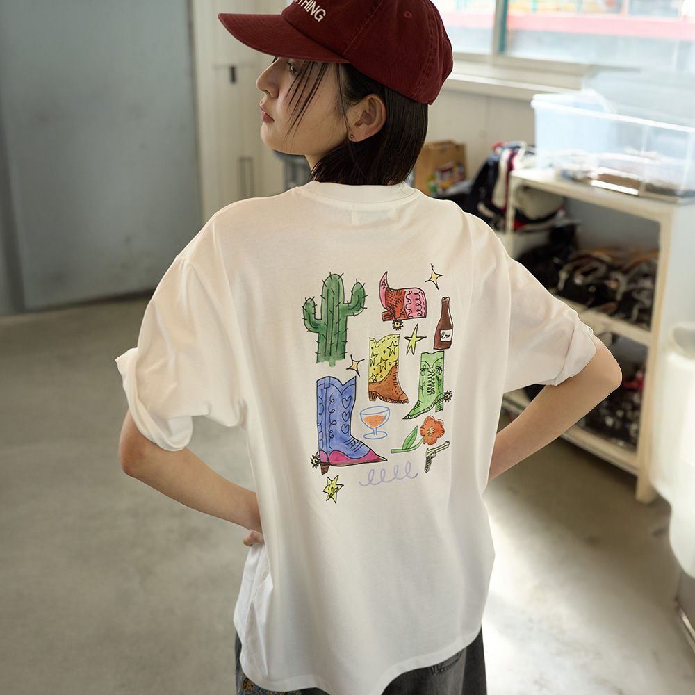 GENERAL IDEA BY BUMSUK西部派对oversize短袖T恤1011