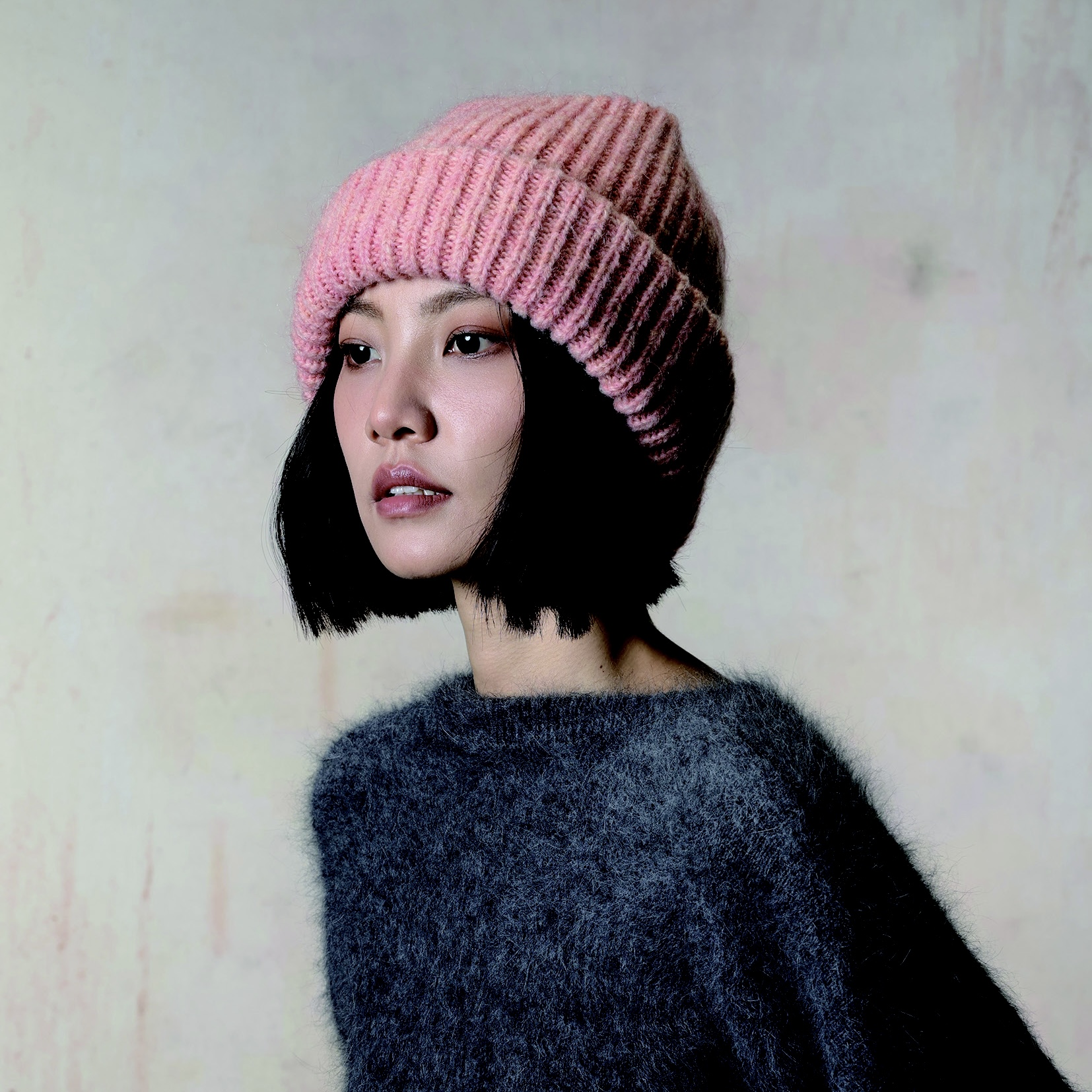 KEYONE2025秋冬新品·糖果色简约针织帽字母