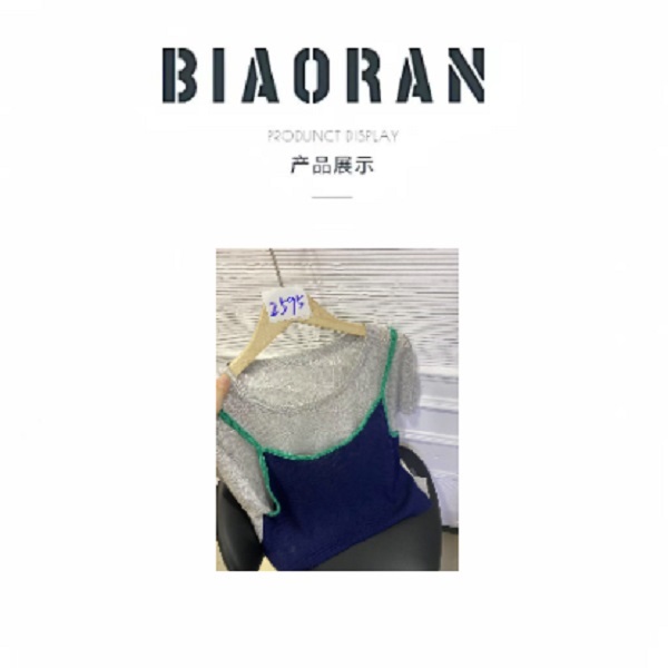 BIAORAN/标冉2025夏季新款休闲百搭减龄假两件吊带短袖2595