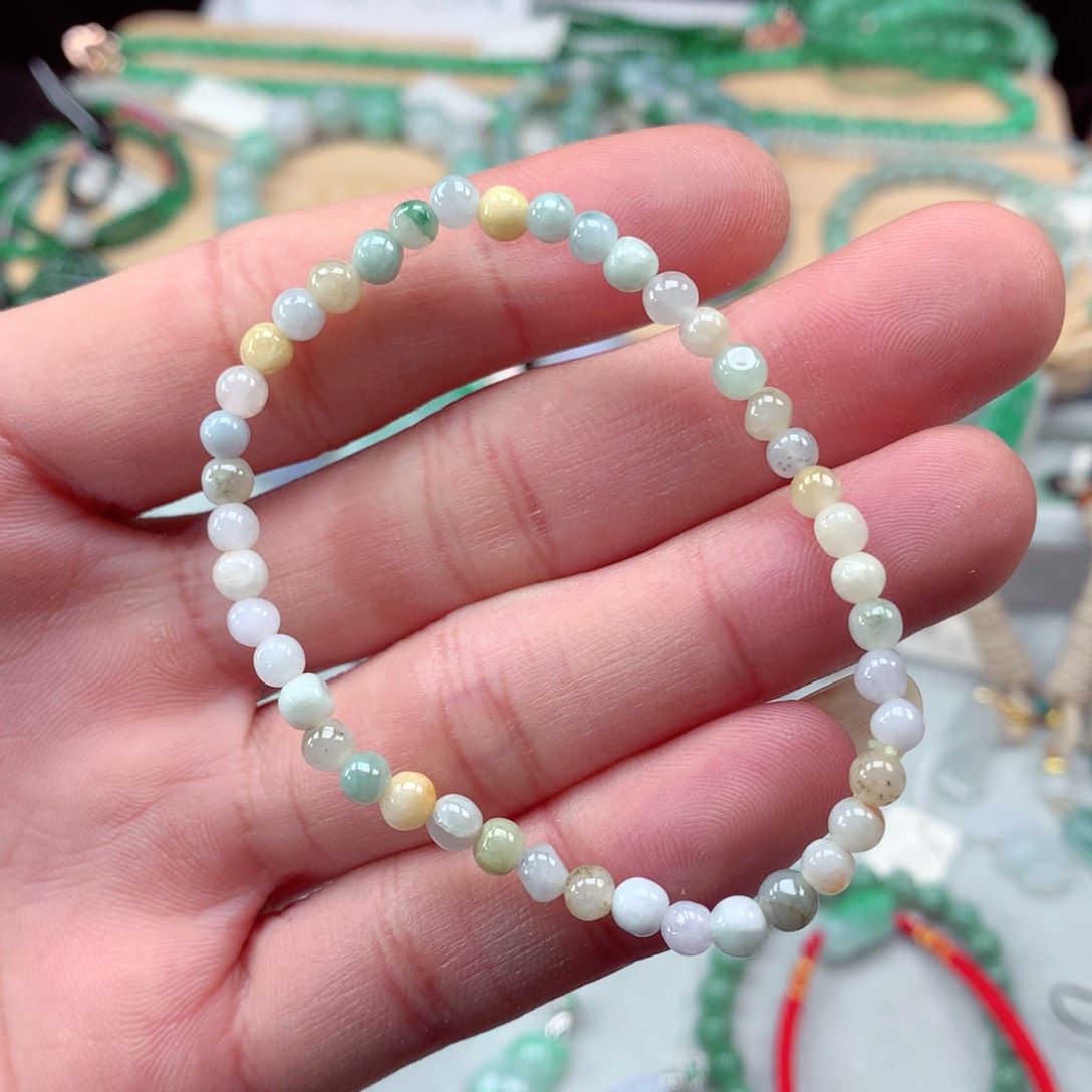 翡翠手链未镶嵌翡翠手串