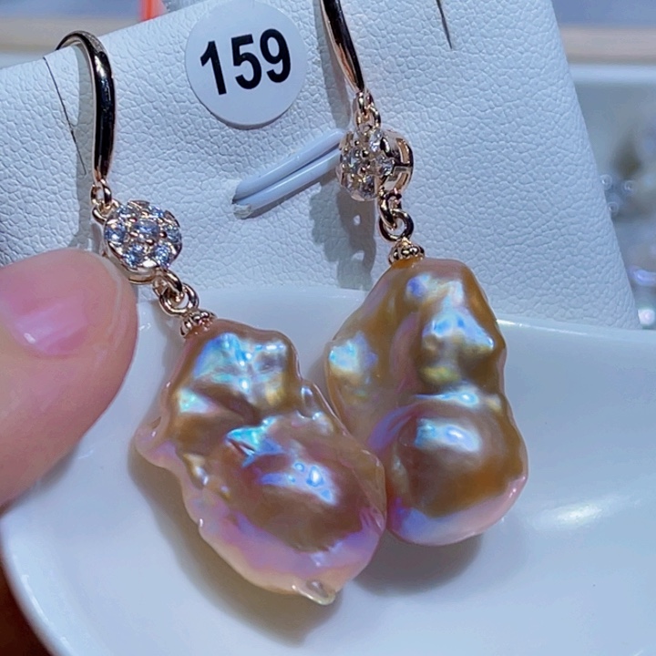 未镶嵌耳饰淡水珍珠