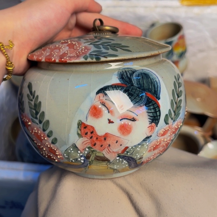 瓷片景德镇陶瓷手工手绘