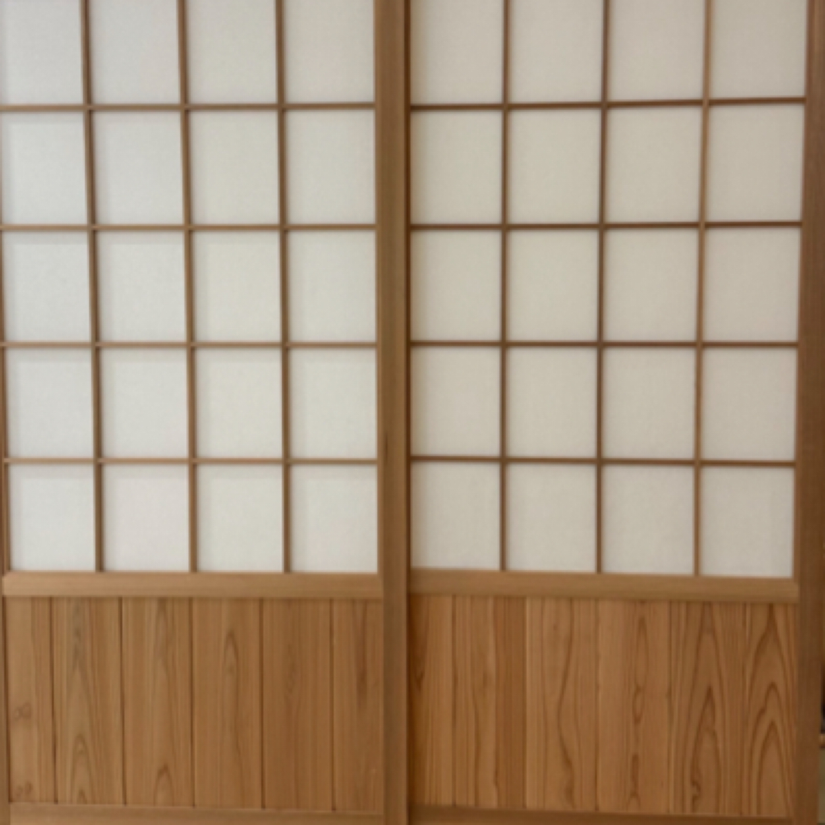 宋式美学屏风隔断日式推拉门日本秋田杉纯原木格子门窗定制