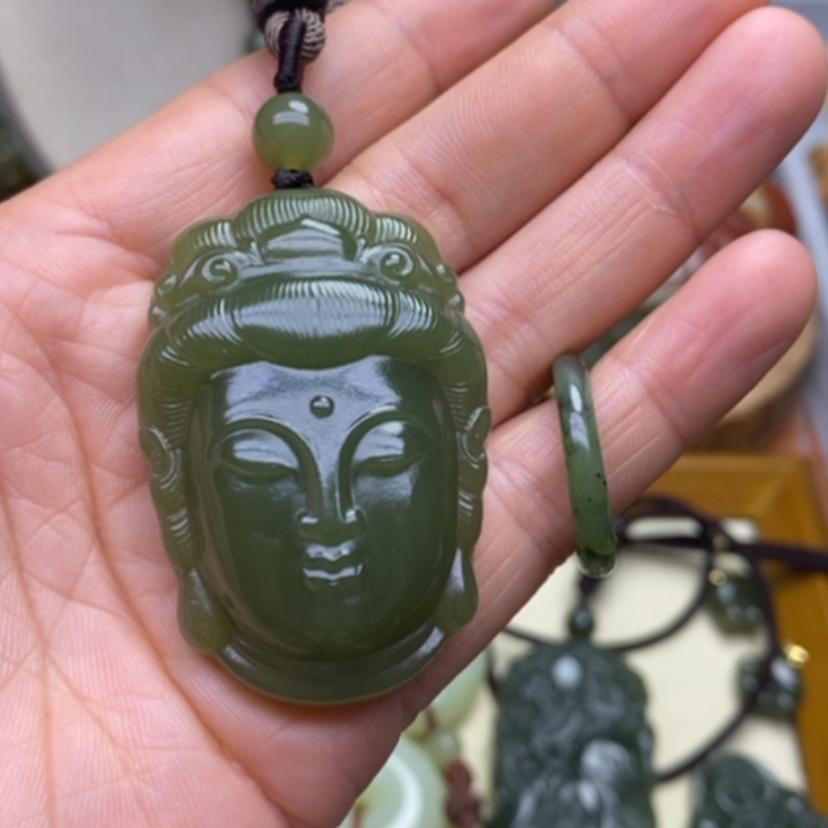 【闪购商品】未镶嵌手链和田玉轻**月