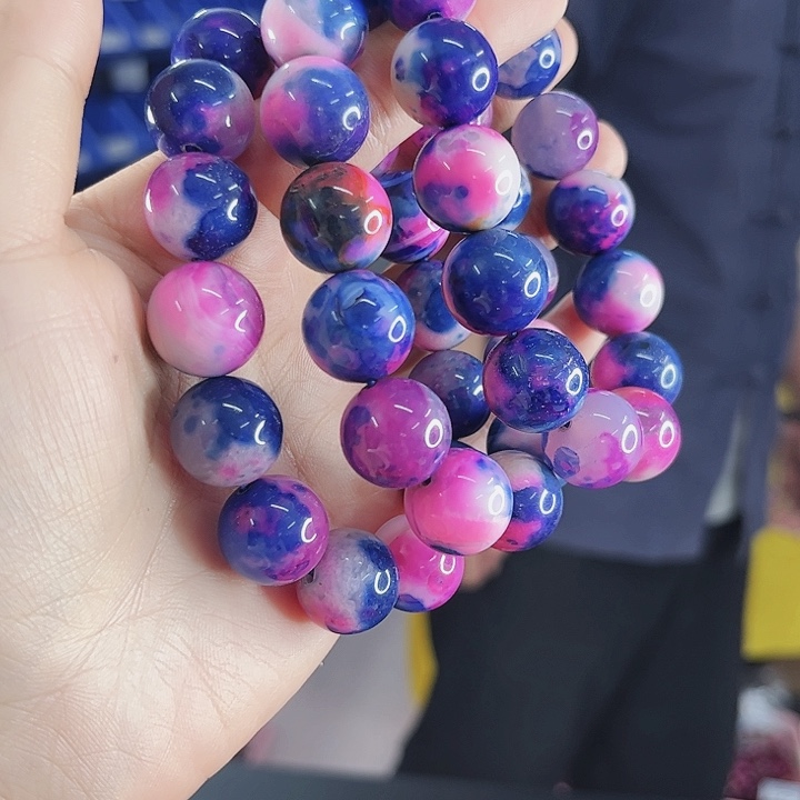 玛瑙手链未镶嵌丅20七彩琉璃卡16左右手串发其一