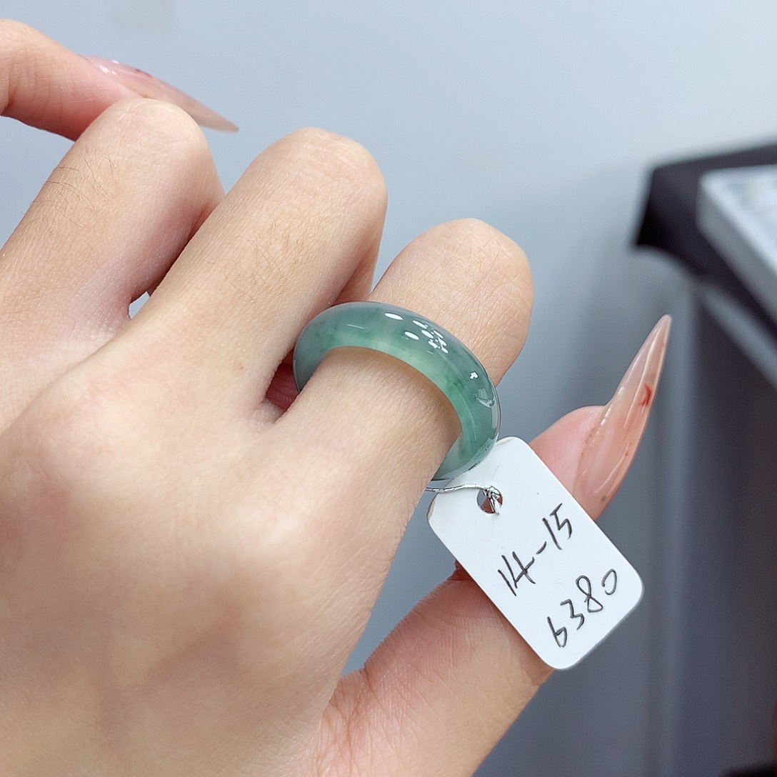 翡翠未镶嵌戒指14.15号