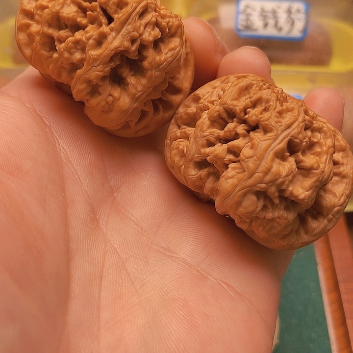 文玩核桃把件48矮桩粗筋爆肉大粗筋