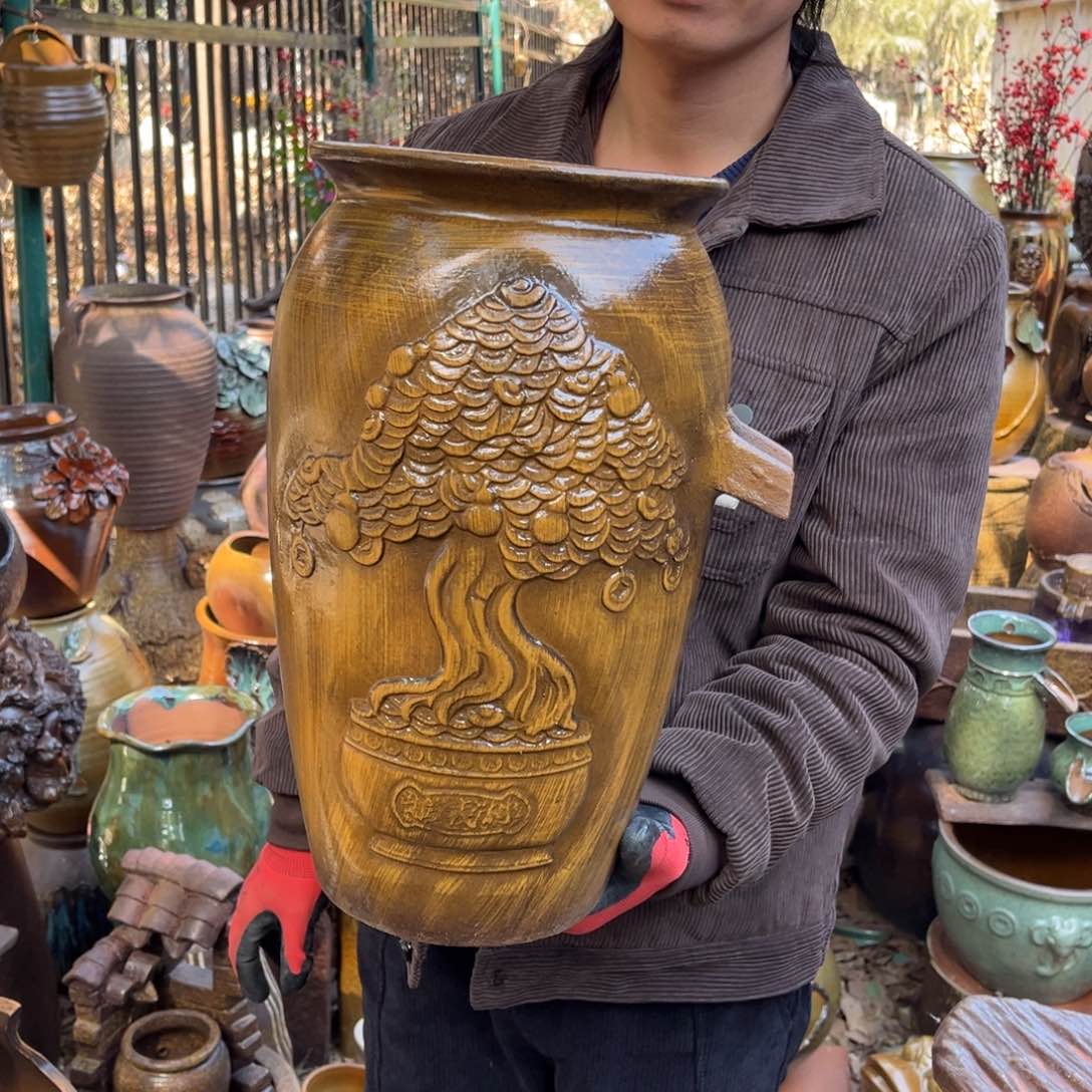 红陶高41口22无孔瑕