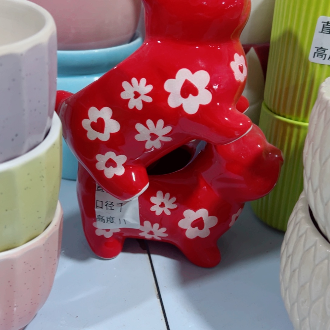 有孔，陶瓷花盆满10米包邮发货