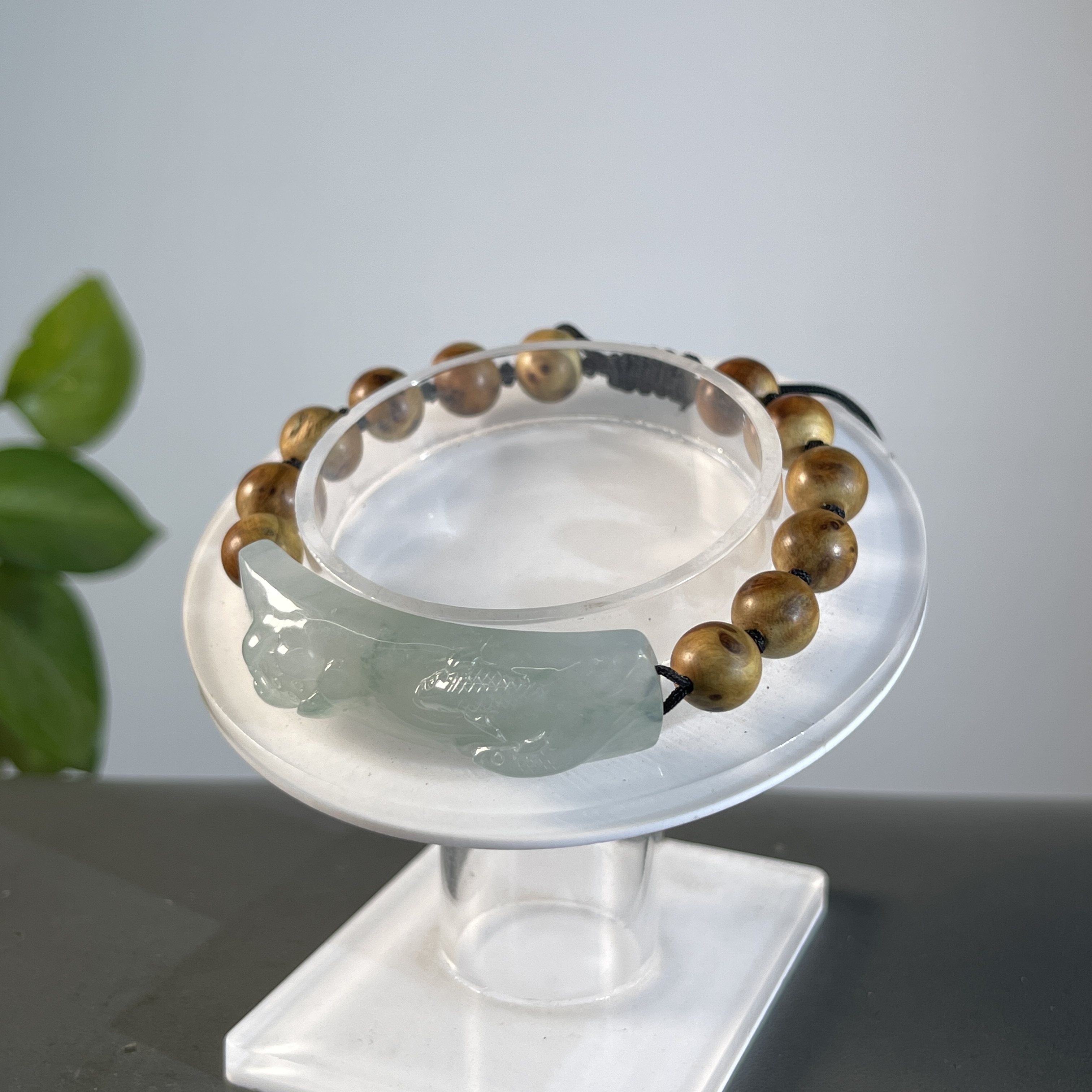 JGB20-111  天然缅甸A货翡翠 翡翠手牌