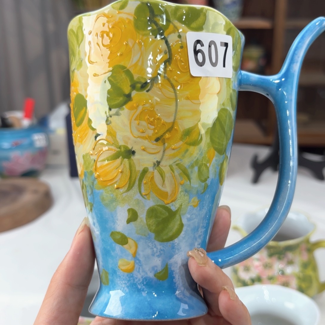 景德镇手绘高温釉下彩陶瓷茶具
