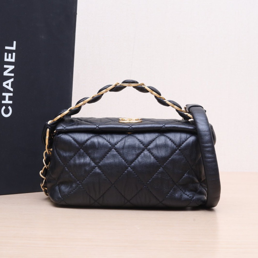 95新 Chanel/香奈儿 小花Jerry P205335658 21S HOBO饭盒包31开