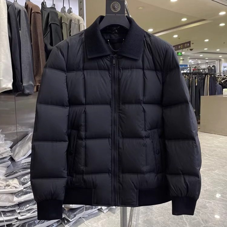 （025）鸭绒泡芙款防寒保暖可棒球领翻领冬季羽绒服品牌撤柜代工