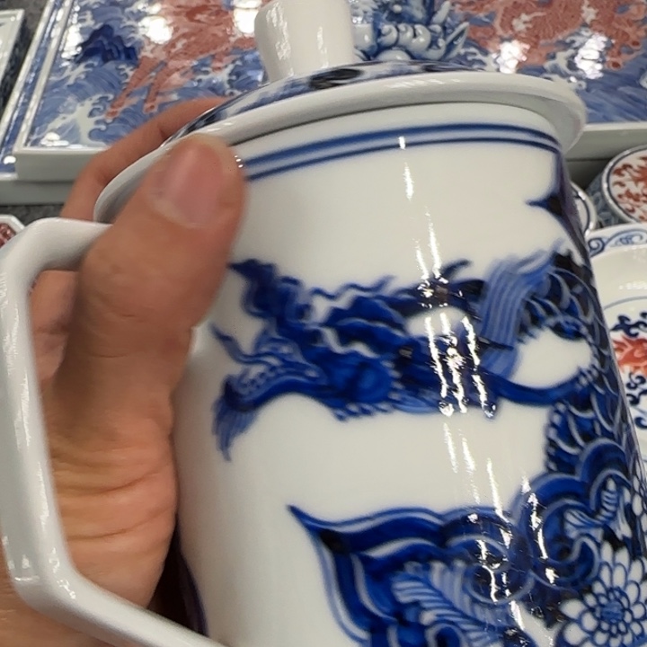 路***乙景德镇手工手绘陶瓷