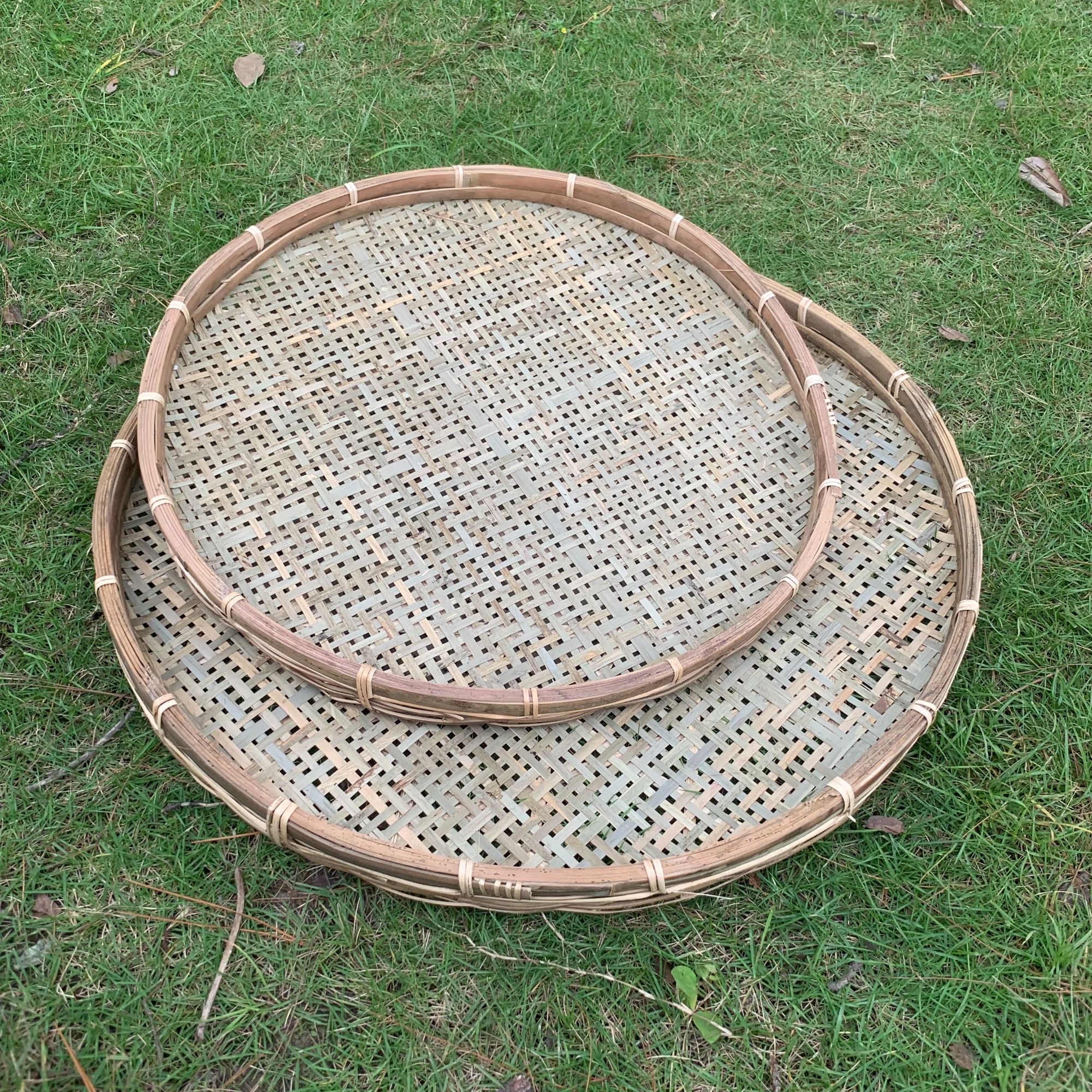 Q-（50+60cm)大尺寸双层加固款竹筛子