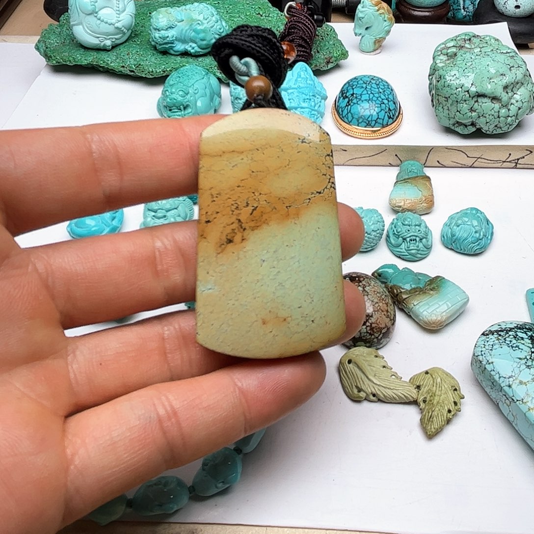 绿松石珠宝奇石未镶嵌?