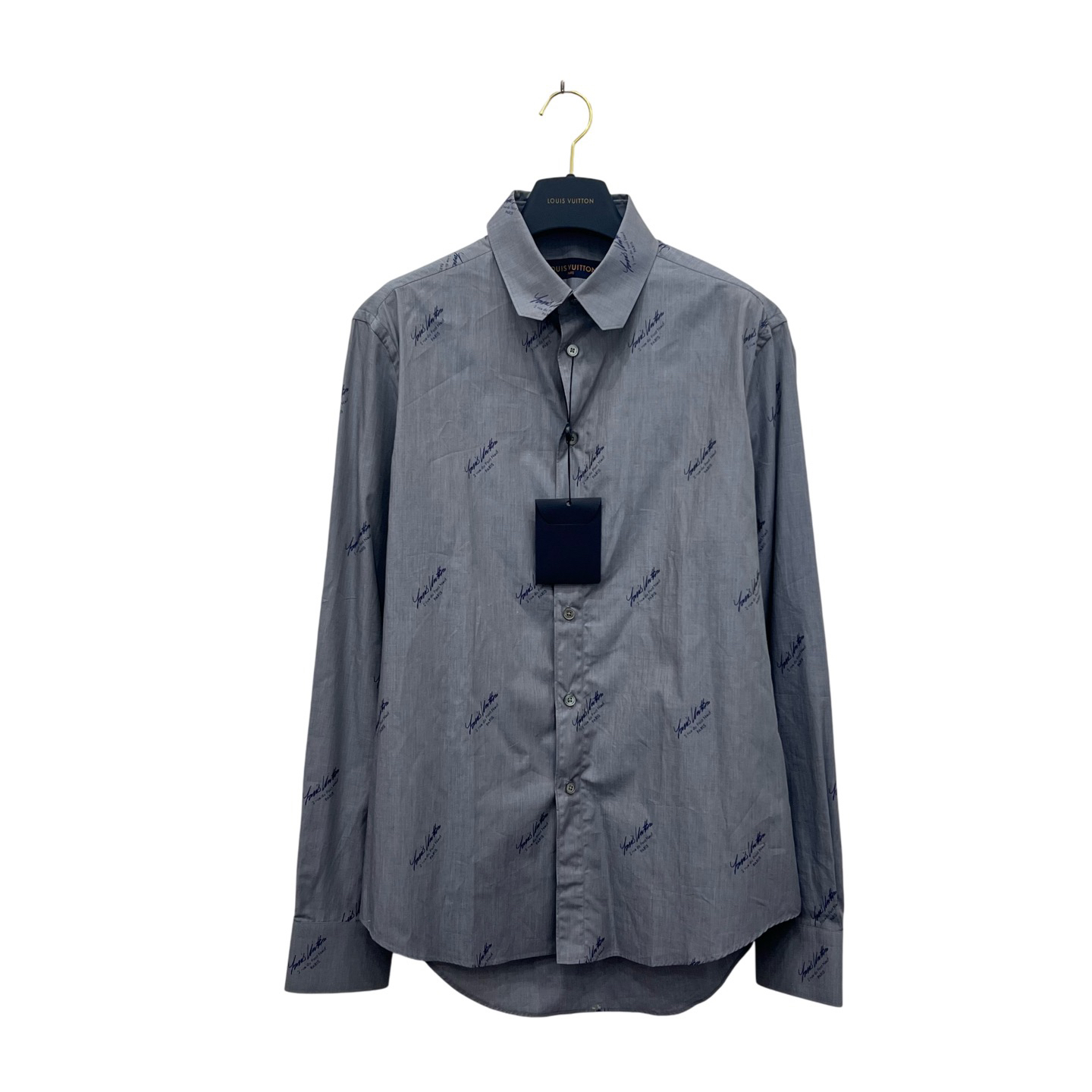 未使用 LouisVuitton/路易威登 弹幕长袖衬衫 M码/全新/公价8500