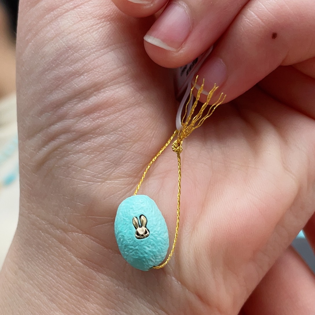 绿松石颈饰18K金镶嵌